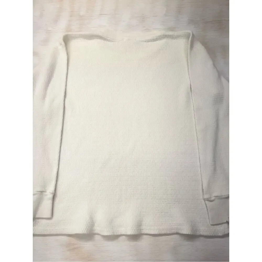 Vintage 50's Munsing Thermal Waffle Knit Long Sleeve size large USA - Picture 5 of 6